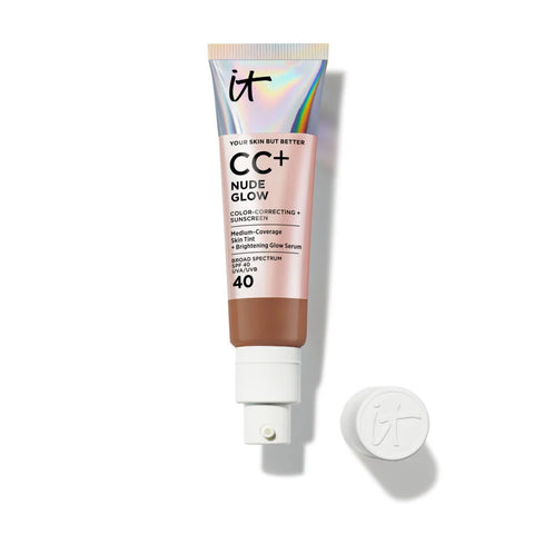 CC+ Nude Glow Lightweight Foundation + Glow Serum with SPF 40