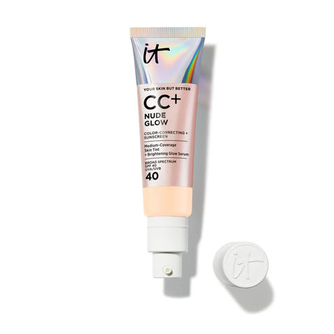 CC+ Nude Glow Lightweight Foundation + Glow Serum with SPF 40