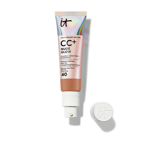 CC+ Nude Glow Lightweight Foundation + Glow Serum with SPF 40