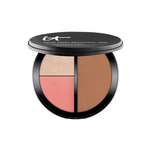 Your Most Beautiful You Matte Bronzer, Radiance Luminizer & Brightening Blush  Makeup Palette